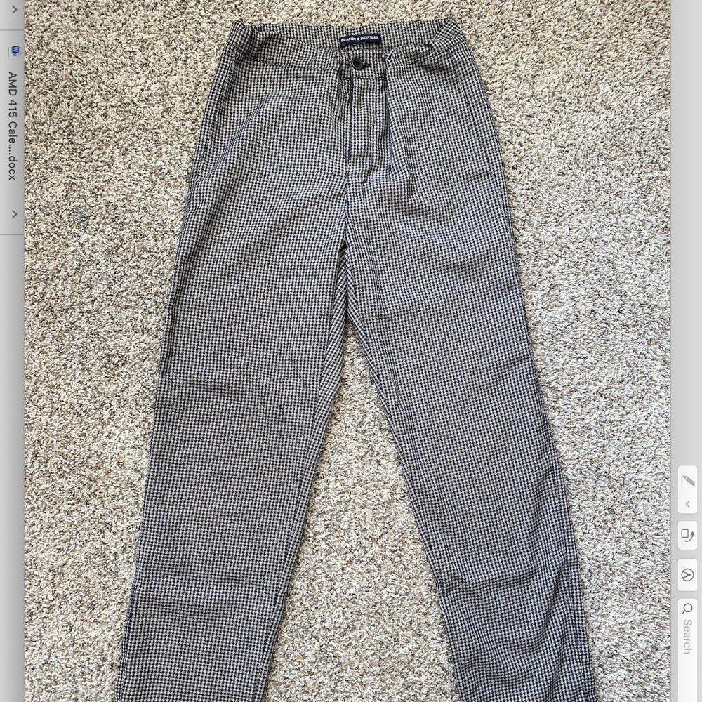 Brandy Melville Checkered Pant- Size XS